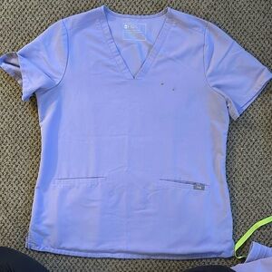 Figs Lavender Scrub Top